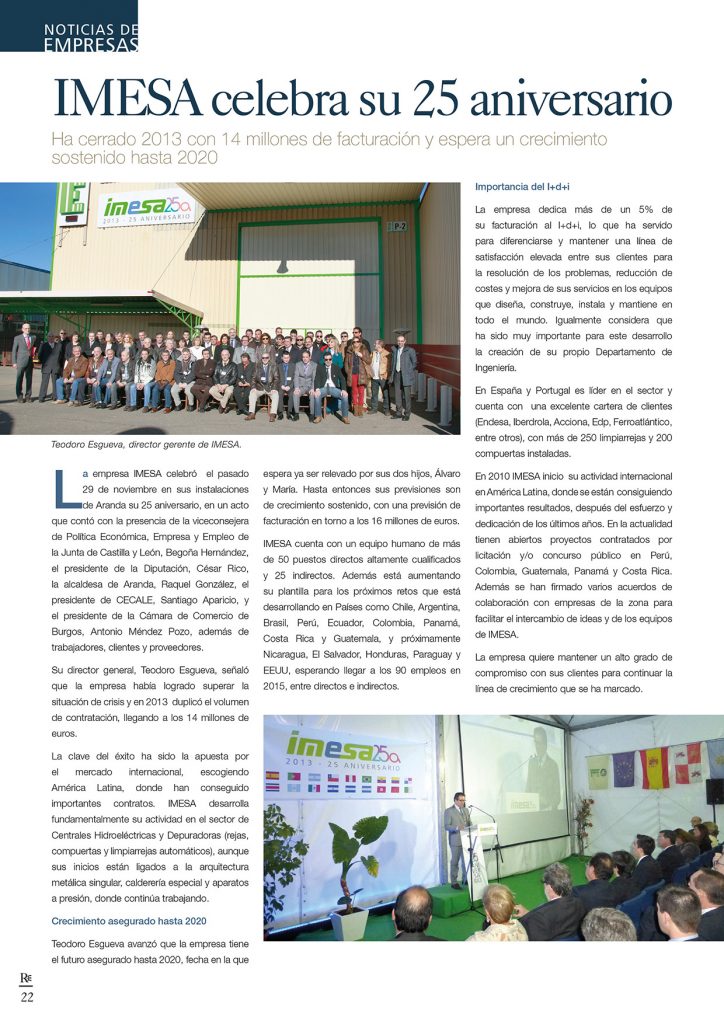 Imesa celebra su 25 aniversario
